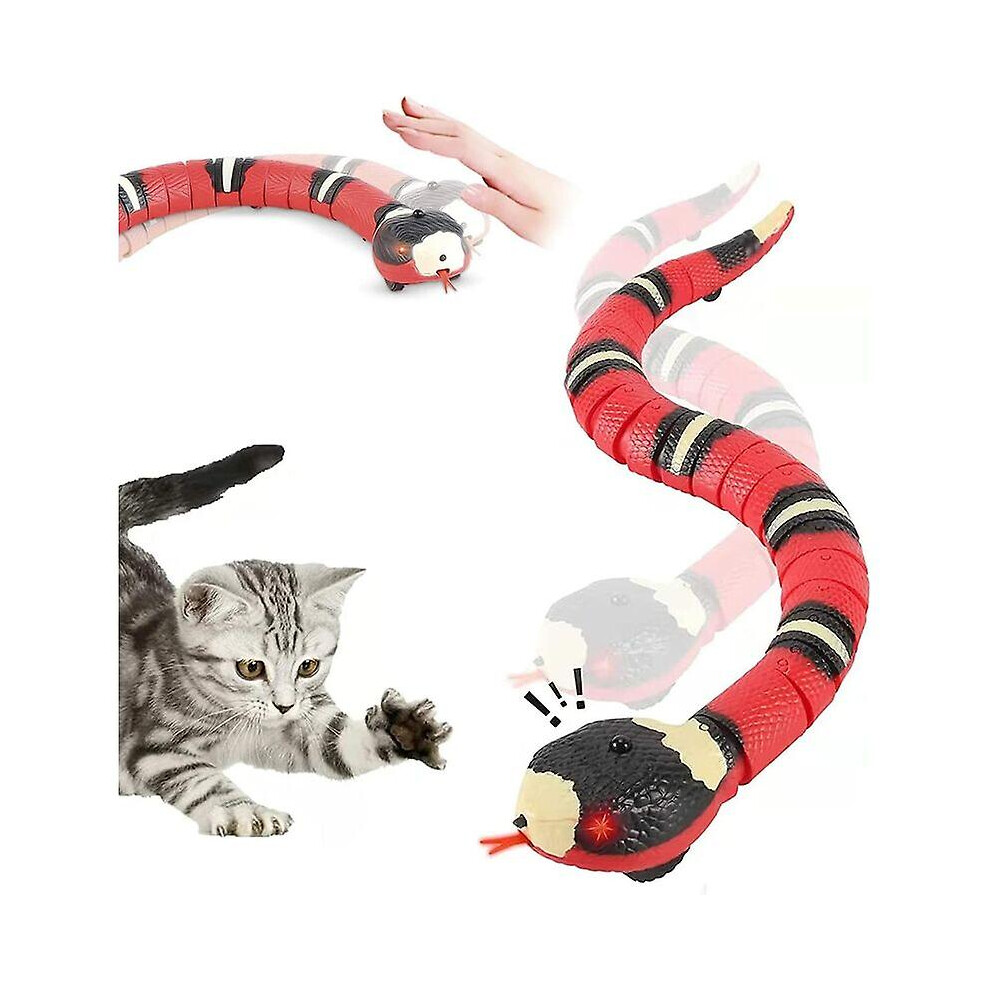 Kikidex (As Show, One Size) Interactive Cat Toy, Smart Sensing Snake, Moving, Rechargeable, Automatically Senses Obstacles And Escape