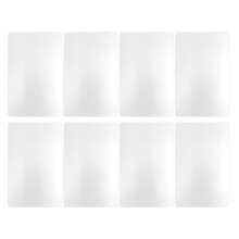 50 Blatt Aluminium-Metal-Visitenkartenrohlinge 8654mm Perlmuttweiß