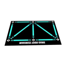 (As show, One size) Football Training Mat Dribble Control Foldable Wear Resistant Non-slip Rubber Auxiliary Footstep Mat Sports Accessories