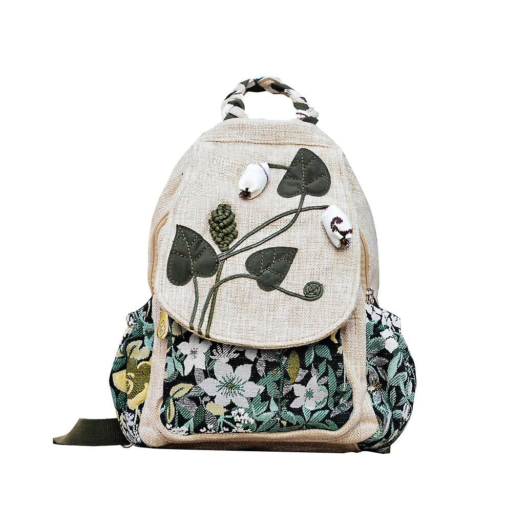 Kikidex (As Show, One Size) Women's Mini Backpack Lightweight Hand Embroidered Shoulder Bag Backpack