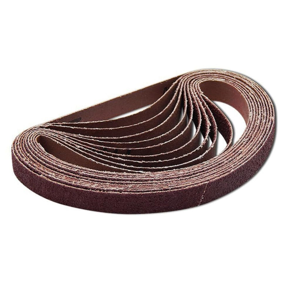 10X330mm Sanding Belts, 10 Pcs, Red, P240 Grit, Metal And Woodworking, Grinding, Pneumatic Belt Sander Compatible 9084446660593