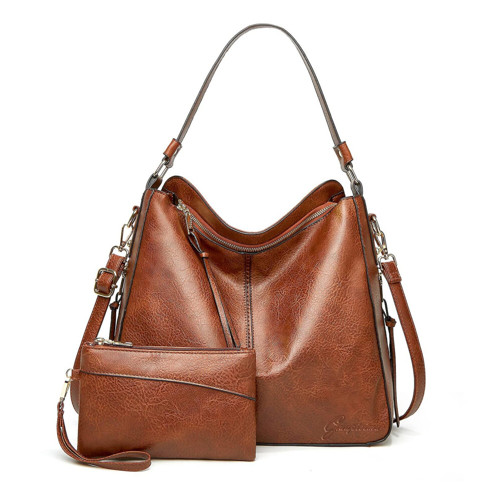 Kikidex (As Show, One Size) Ladies Shoulder Bag Large Shopping Bag Imitation Leather Handbag Red