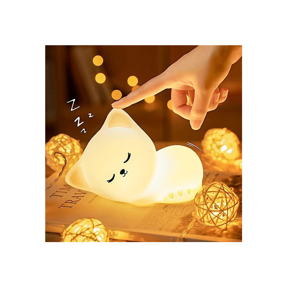 Kikidex (As Show, One Size) Children's Night Cat Design Decorative Night Light