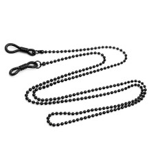 (As show, One size) Fashion Woman Sunglasses Chain Cylinder Bead Chain Anti-falling Glasses Cord