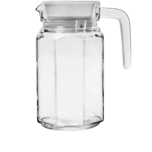 (Default) 750ml small Jug Clear Glass Jug With White Lid 1