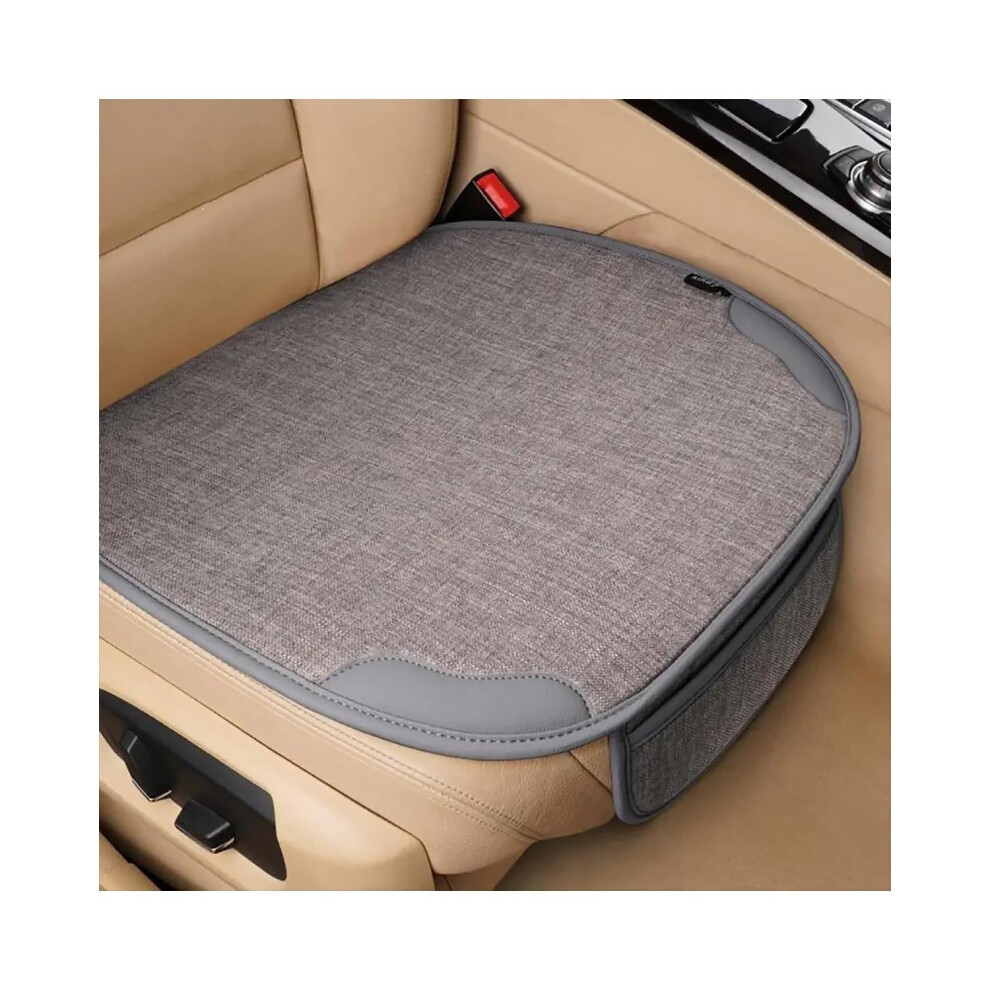 Car Seat Covers Breathable Linen, Universal Front Seat Covers, Car Seat Pads And Protectors 9393856681914