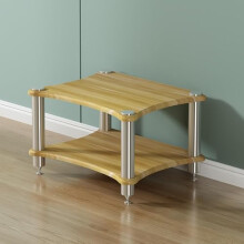 Media Stand 4-Tier Wooden Console Shelf For Record Player And Hifi Tower Rack, 60x48x40 cm / 23.6x18.9x15.7 in, Model A