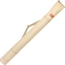 Portable Fishing Rod Bag Large Capacity Protection Bag Folding Case Beige For Fishing Gear Accessories Compatibility With Most Rods