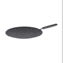 (26CM FLAT TAWA) Non-Stick - Marble Flat Skillet – Indian Flatbread – Heavy Duty Crepe Pan for Pancake, Chapati, Roti, Dosa