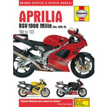 Aprilia RSV 1000 Mille 98 03 by Haynes Publishing Paperback Book