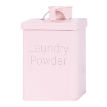 3L Vintage Metal Washing Powder Storage Tin Pink With Lids Scoops And Carry Handles Kitchen Organiser Laundry Powder