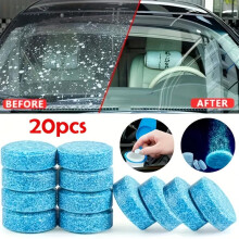 (20pcs) Streak-Free Effervescent Tablets - Car Windshield Cleaner - Oil And Stain Removal - Ideal for All-Season Use detailing equipment products