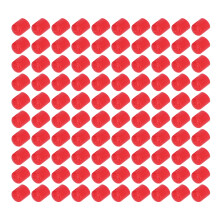 100 Stück Endkappenabdeckung PVC 15mm Rot
