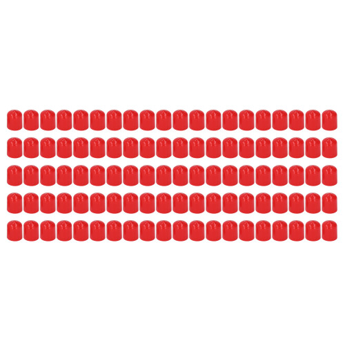 100 Stück Endkappenabdeckung PVC 15mm Rot 1