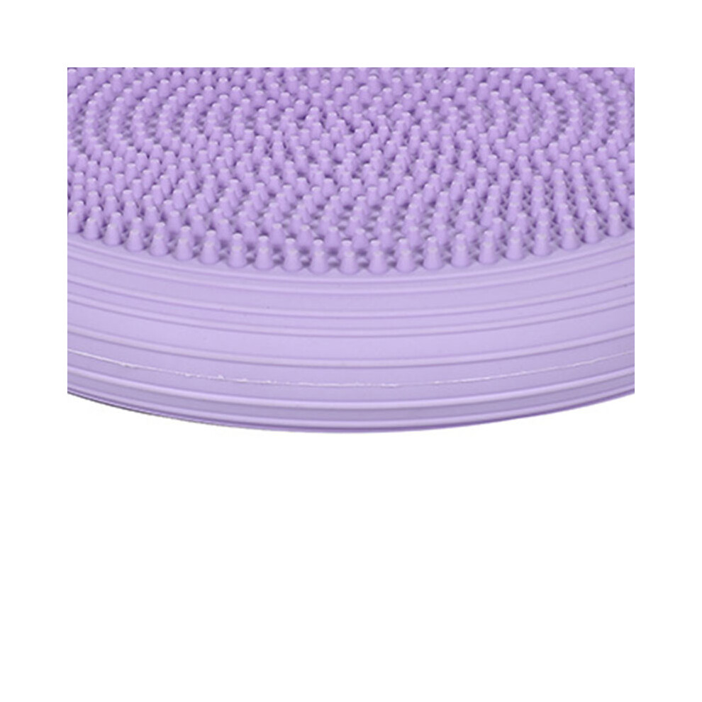 Purple Inflated Yoga Balance Disc 33X5cm Flexible Core Strength For Kids & Adults