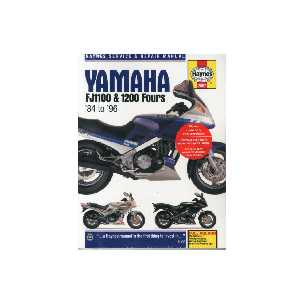 Yamaha FJ1100 amp 1200 Fours 8496 by Haynes Publishing Paperback Book