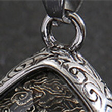 Ethnic Style Buddha Pendant Stainless Steel Amulet Jewelry for Men Women