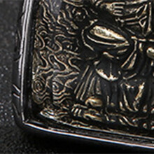 Elegant Stainless Steel Buddha Pendant Arc Cutting Ethnic Jewelry
