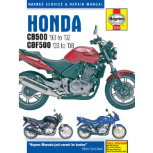 Honda CB500 amp CBF500 93 08 by Haynes Publishing Paperback Book