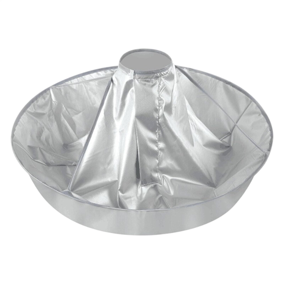 Silver Hair Cape For Haircuts -Coated Barber Cape Hairdressing Gown For Home Salon Apron Cloak