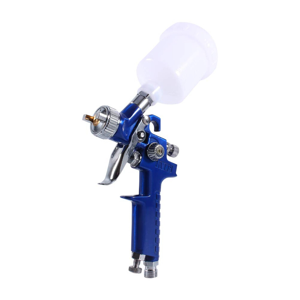 Air Spray Gun Kit Blue Feed Hvlp Mini Pneumatic Paint Sprayer 0.8Mm Nozzle 100Ml Spray Lance Low Pressure 9067246370701