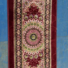 (Floral - Red, 90cmx190cm) Elegant Large Greek Turkish Style Non-Slip Rug for Living Room Floor & Hallway, 200x300cm
