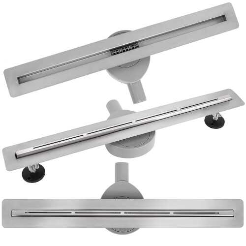 Linear Drainage Rea Filo Nickel Brush 60