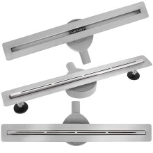 Linear Drainage Rea Filo Nickel Brush 80