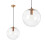 Κρεμαστό Γυάλινο Φωτιστικό Οροφής Lassi 20 Cm APP039-1CP Rose Gold 1