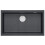 Νεροχύτης Logan 76 X 45 Cm , B: 23.5 Cm Μαύρος Μεταλλικός Γρανίτης Νικέλιο 5