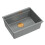 Νεροχύτης Από Γρανίτη Logan 100 Grey Metallic ( 56 X 45 X 21.5 Cm) Νικέλιο 4