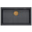 Νεροχύτης Logan 76 X 45 Cm , B: 23.5 Cm Μαύρος Μεταλλικός Γρανίτης Νικέλιο 6