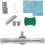 Linear Drainage Rea Filo Nickel Brush 80 9