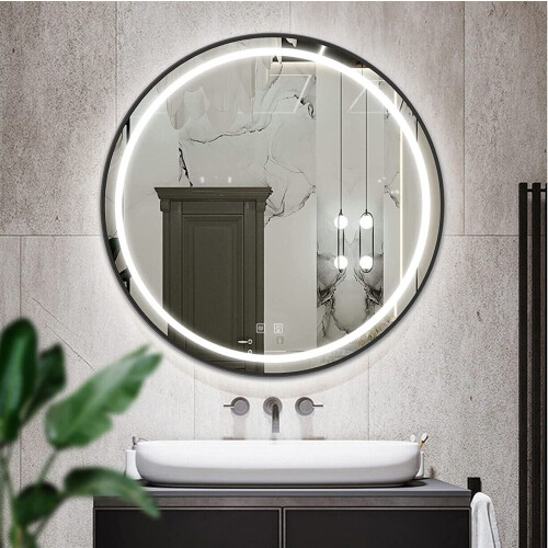 Mirror Led 80cm Mmj Black 1