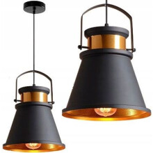 Plafondlamp Asti C Zwart / Goud