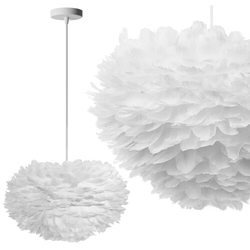 Hanglamp Met Veren Wit APP335-3CP
