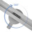 Linear Drainage Rea Filo Nickel Brush 60 7
