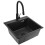 Évier En Acier Leo 50 Black avec robinet de cuisine 6