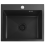 Évier En Acier Leo 50 Black avec robinet de cuisine 2