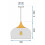 Enkele Hanglamp Bari Wit 9