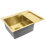 Évier En Acier Fin Brush Gold avec robinet de cuisine 8