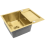Évier En Acier Paul Brush Gold avec robinet de cuisine 9