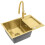Évier En Acier Paul Brush Gold avec robinet de cuisine 7