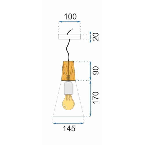 Scandi B Witte Plafondlamp 1
