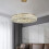 Lampe Suspendue Led App1568-cp Gold 60cm 9