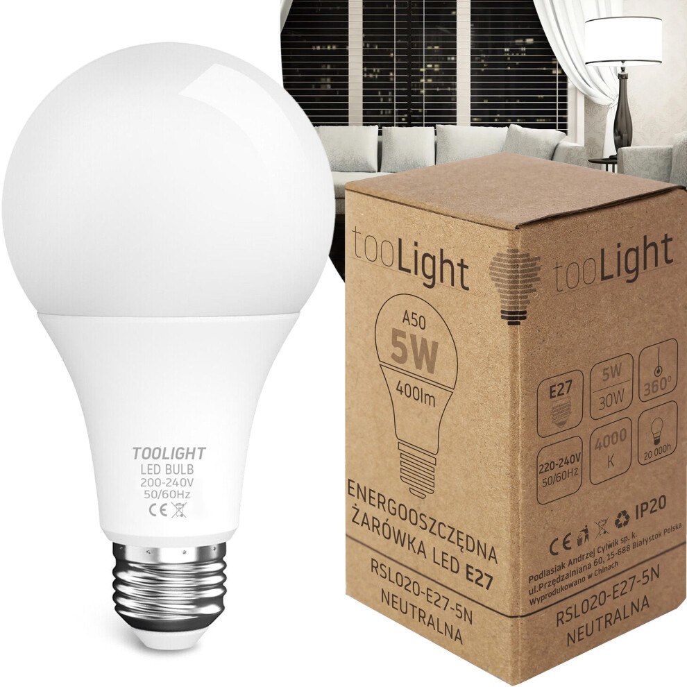 Led Light Bulb Led Rsl020 E27 5W Neutral 5902557397945