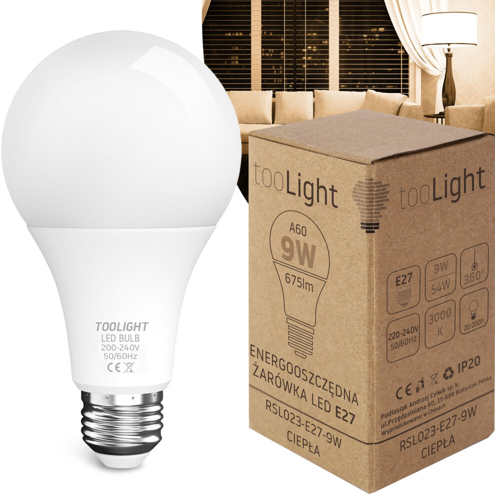 Led Light Bulb Led Rsl023 E27 9W Warm 5902557397976