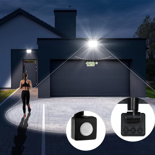 Panel Led Motion Sensor 50w Rsl008-50ns Neutral 4500K 2