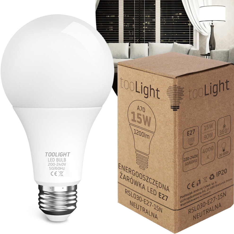 Led Light Bulb Led Rsl030 E27 15W Neutral 5902557398041