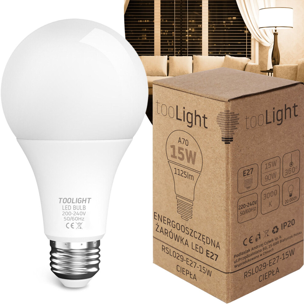 Led Light Bulb Led Rsl029 E27 15W Warm 5902557398034